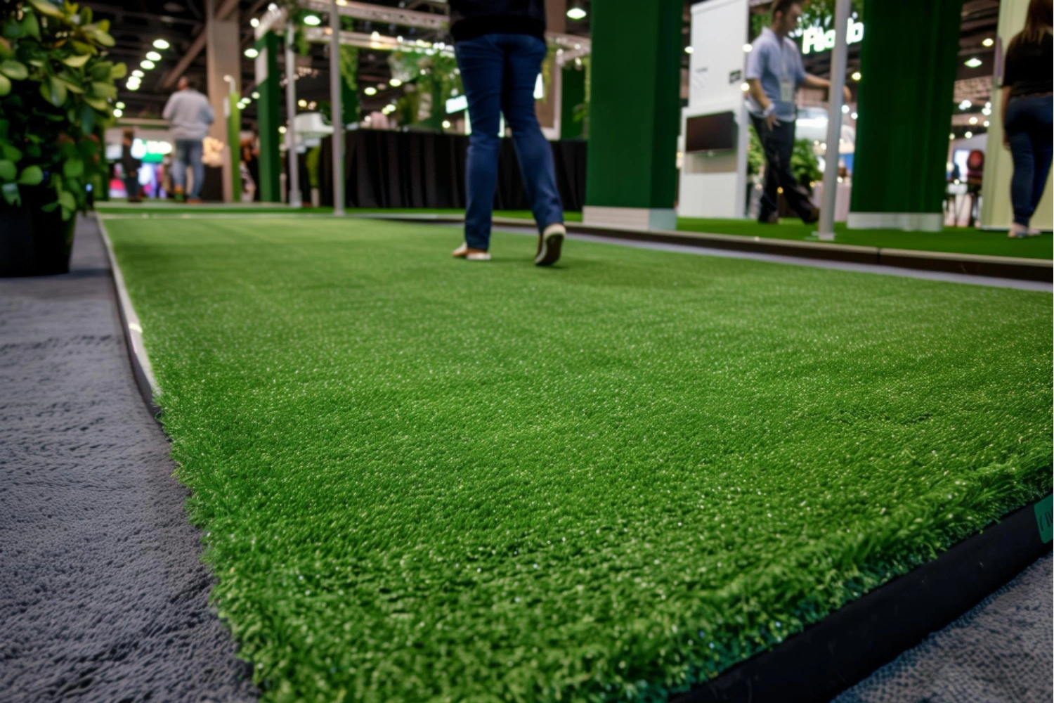 Commercial artificial turf landscape in Dallas