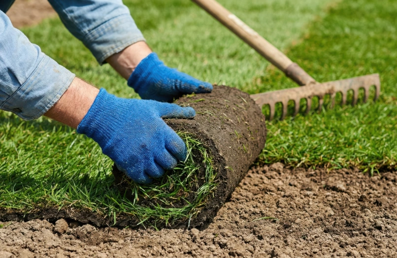 Professional artificial turf installation for a residential property in Dallas